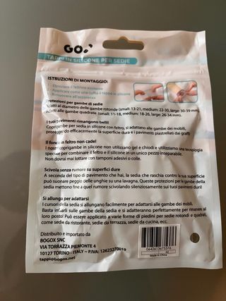 8 Gommini per Sedie BOGOS