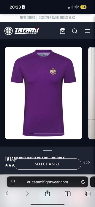 Rash Guard Tatami Hombre Morado Medium