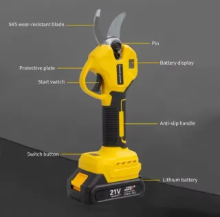 Tijeras de podar eléctricas a batería