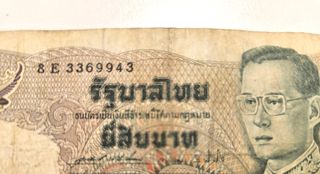 Lote 2 Banconote Thailandia 50 e 20 Baht