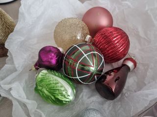 Adornos Navideños Cristal y Plástico