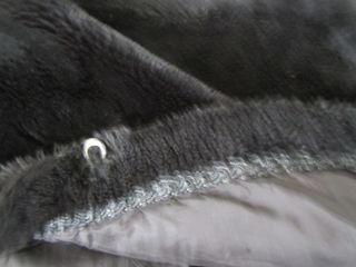 Chaquetón de pelo negro
