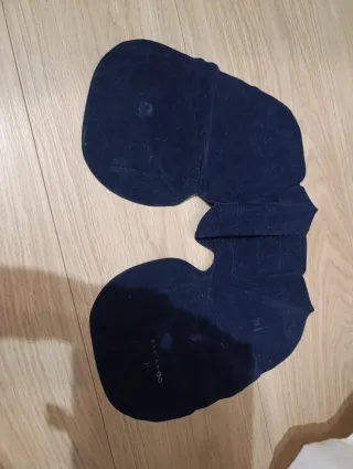 Cojín de viaje inflable azul