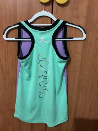 Canotta sportiva Jordan verde multicolor