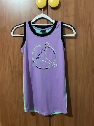 Canotta sportiva Jordan verde multicolor