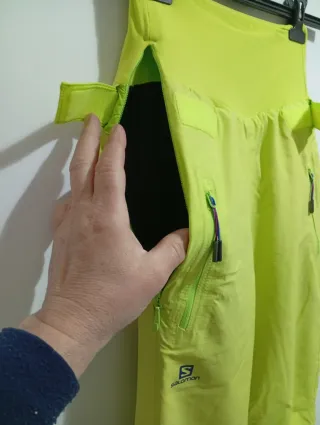 Pantaloni sci Salomon donna verdi