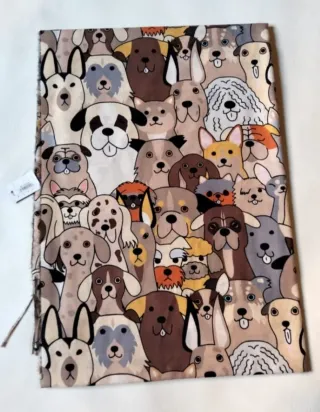 Pashmina perros flecos lana viscosa