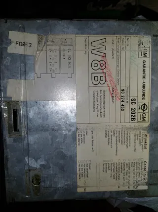 Opel SC 202 Radio Cassette