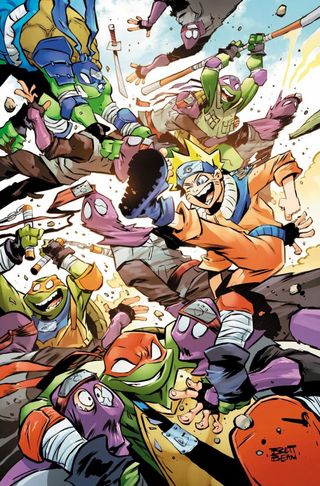TMNT x Naruto #3 Brett Bean Exclusive Ltd. 600