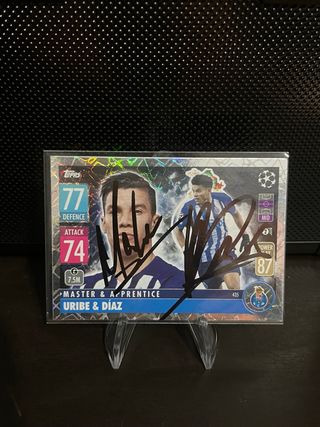Cromo Topps UEFA Champions League firmado