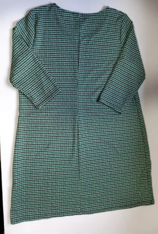 Vestido Encuentro Cuadros Verde Talla Única