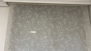 Estore floral crema tela 1,60cm ancho