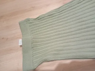 Falda larga acampanada verde