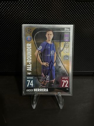 Cromo Ander Herrera Firmado Topps All-Rounder
