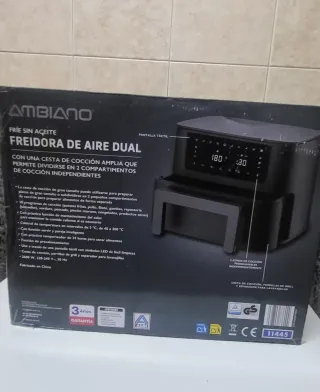 Freidora de Aire Dual Ambiano GT-FAF-03