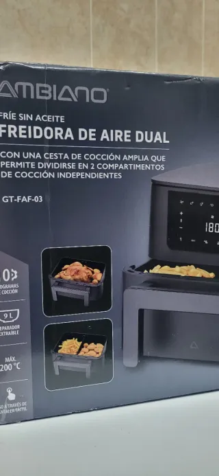 Freidora de Aire Dual Ambiano GT-FAF-03