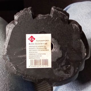 Figura Buda Monje Niño Zen Plata