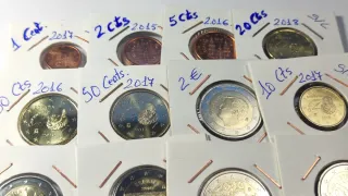 Lote 18 monedas de EUROS y CONMEMORATIVAS ... S/C