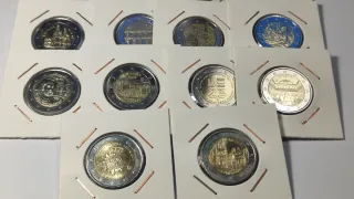 Lote 18 monedas de EUROS y CONMEMORATIVAS ... S/C