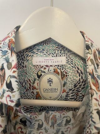 Camisa Ganesh Estampado Pájaros Multicolor