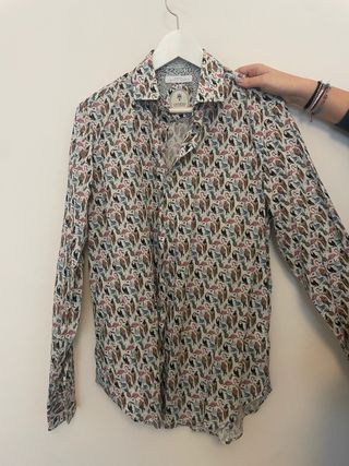 Camisa Ganesh Estampado Pájaros Multicolor