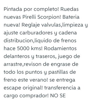 CAMBIO YAMAHA XT600 X MONTESA 360 H7 PARA RESTURAR