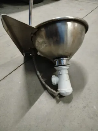 Lavabo o fregadera pequeño metal congrifoaceroinox
