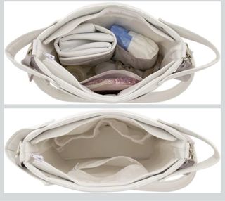 Bolso carrito bebé gris con estrellas