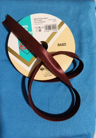 Bies perfilado raso granate 18mm 25m