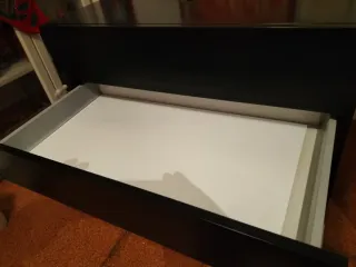 Mueble baño 3 cajones lacado negro