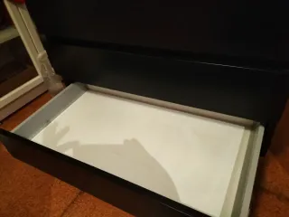 Mueble baño 3 cajones lacado negro