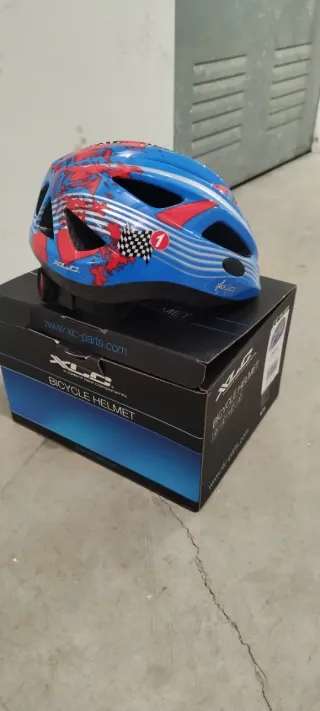 Casco Bici Niño/a Azul y Rojo