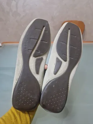 Mocassini Tommy Hilfiger Beige Pelle Scamosciata