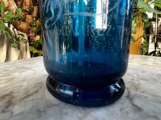 Sifón antiguo azul Argentina 1930-1950