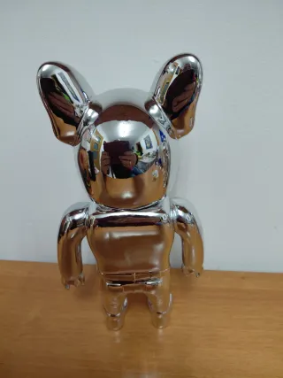 Jack Jones Figura perro color plata.