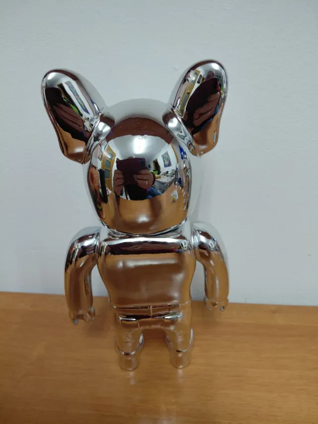 Jack Jones Figura perro color plata.