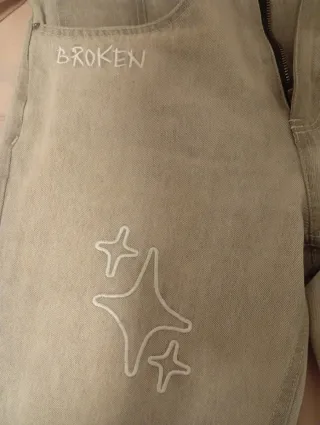 Pantalón vaquero gris Broken Planet 30x30