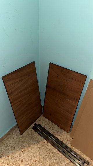 Mesa de comedor extensible de madera