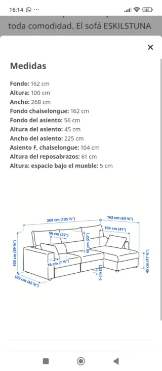 Divano Ikea Skilstuna in tessuto beige