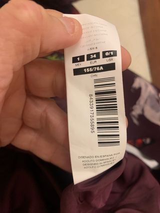 Vestido Adolfo Dominguez estampado