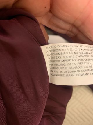 Vestido Adolfo Dominguez estampado