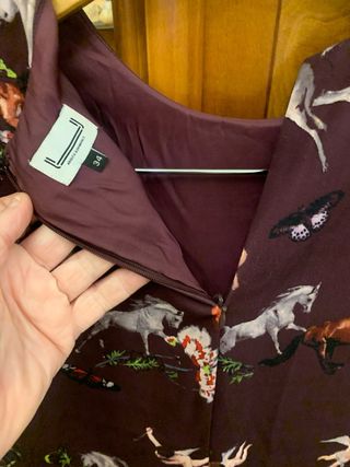 Vestido Adolfo Dominguez estampado