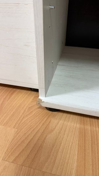 Mueble TV moderno blanco y madera