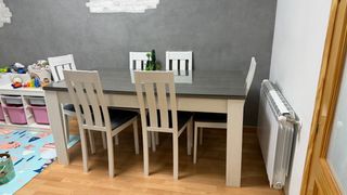 Mueble TV moderno blanco y madera