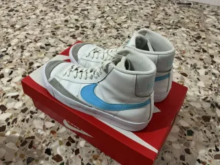 Nike Blazer Mid '77 (GS) Bianco/Azzurro