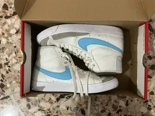 Nike Blazer Mid '77 (GS) Bianco/Azzurro