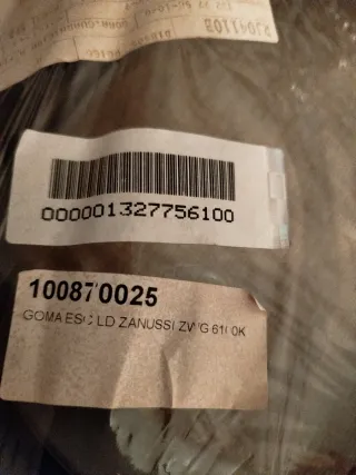 Goma Lavadora Zanussi