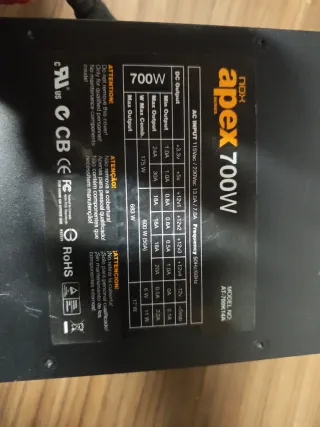 Fuente Alimentación NOX Apex 700W