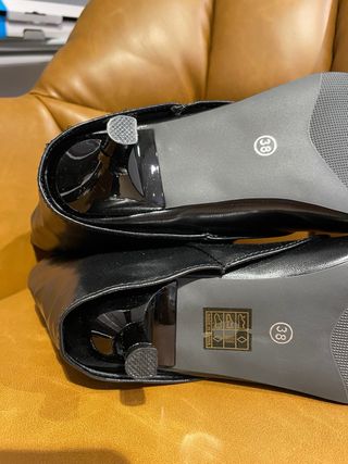 Botines tacón slouchy negros talla 38