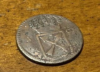 Moneta antica Svezia 1 Öre Kopparmynt Ulrika 1719